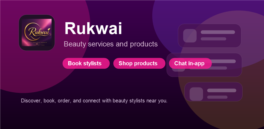 Rukwai app feature graphic